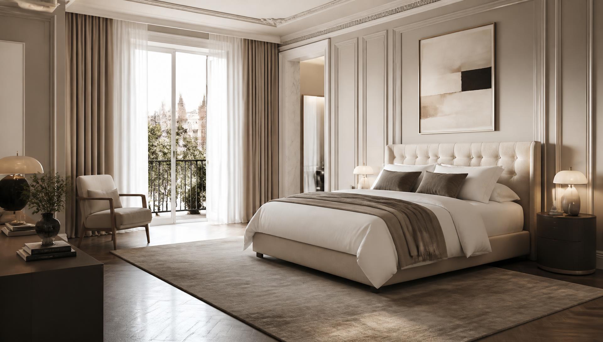 Camera da letto con materasso artigianale Sorrentino